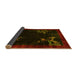 Sideview of Oriental Yellow Asian Inspired Rug, tr57yw