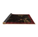 Sideview of Oriental Brown Asian Inspired Rug, tr57brn