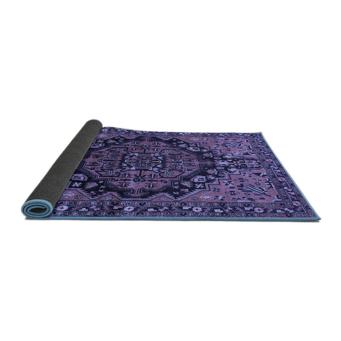 Sideview of Persian Blue Traditional Rug, tr580blu