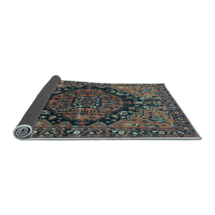 Sideview of Persian Light Blue Traditional Rug, tr580lblu