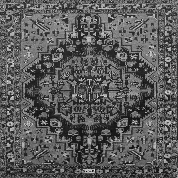 Serging Thickness of Persian Gray Traditional Rug, tr580gry