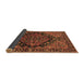 Sideview of Persian Brown Traditional Rug, tr580brn