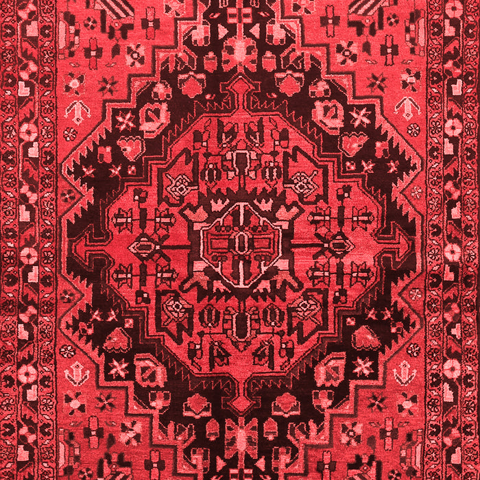 Machine Washable Persian Red Traditional Rug, wshtr580red