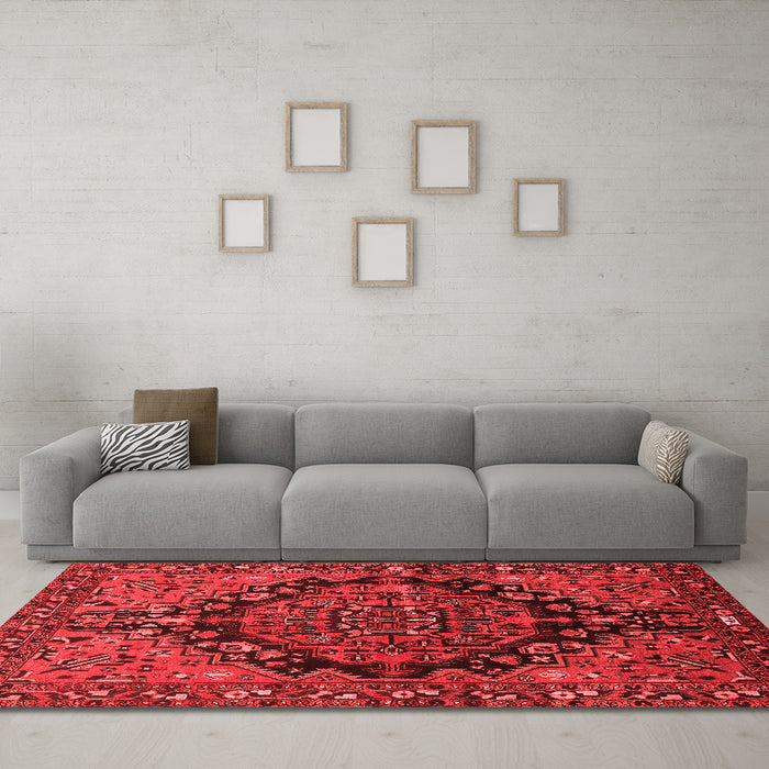 Traditional Red Washable Rugs