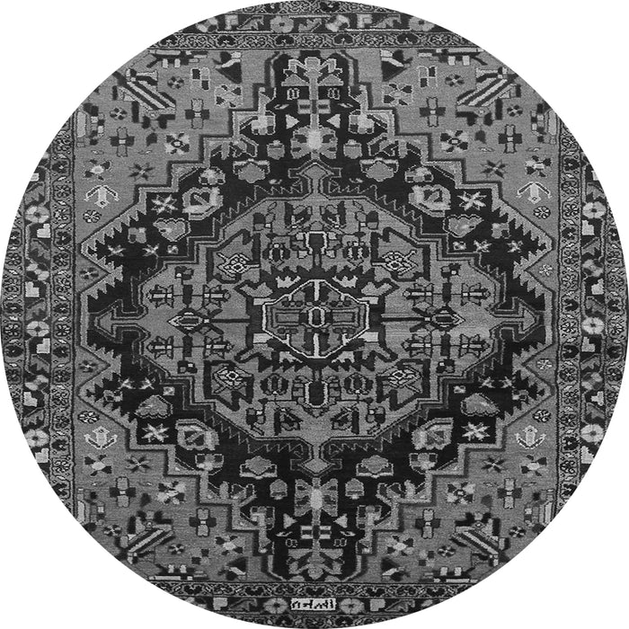 Machine Washable Persian Gray Traditional Rug, wshtr580gry