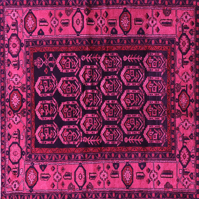 Square Persian Pink Traditional Rug, tr581pnk