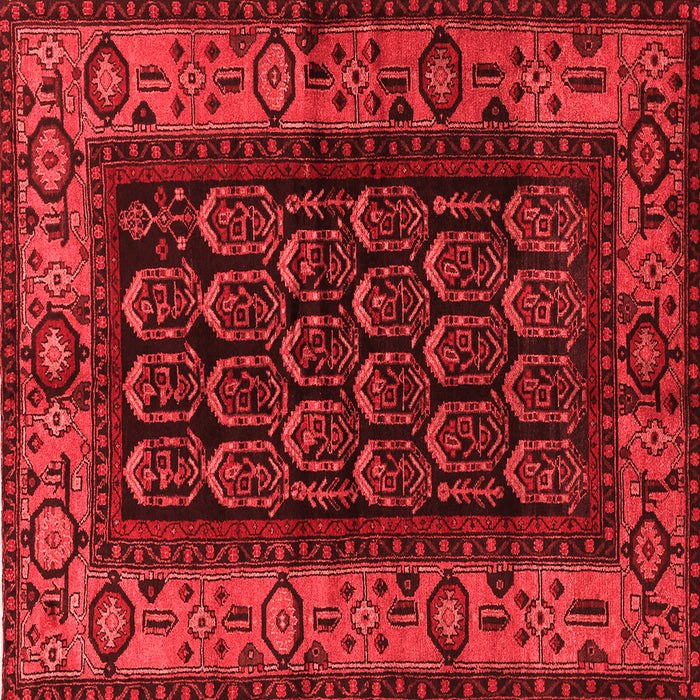 Machine Washable Persian Red Traditional Rug, wshtr581red
