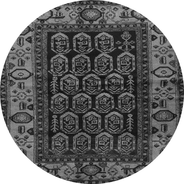 Square Persian Gray Traditional Rug, tr581gry