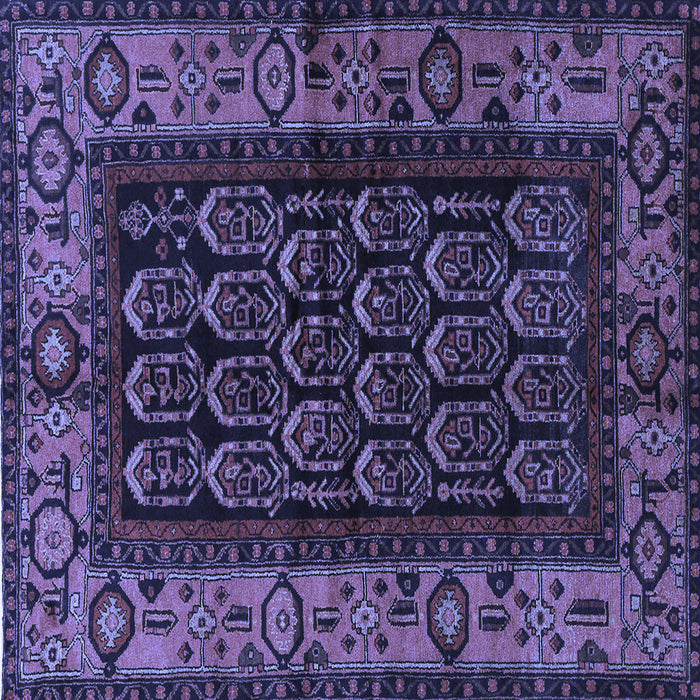 Square Persian Blue Traditional Rug, tr581blu