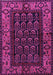 Machine Washable Persian Purple Traditional Area Rugs, wshtr581pur