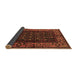 Sideview of Persian Brown Traditional Rug, tr581brn