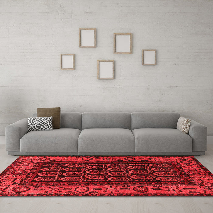 Traditional Red Washable Rugs