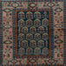 Square Persian Light Blue Traditional Rug, tr581lblu