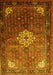 Machine Washable Persian Yellow Traditional Rug, wshtr582yw
