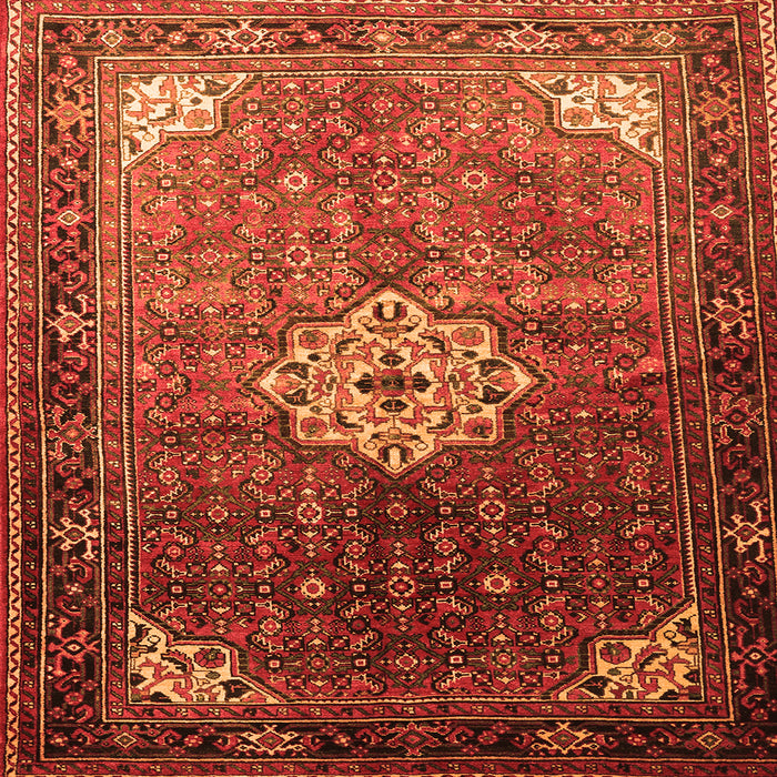 Serging Thickness of Persian Orange Traditional Rug, tr582org
