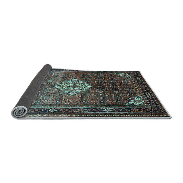 Sideview of Persian Light Blue Traditional Rug, tr582lblu