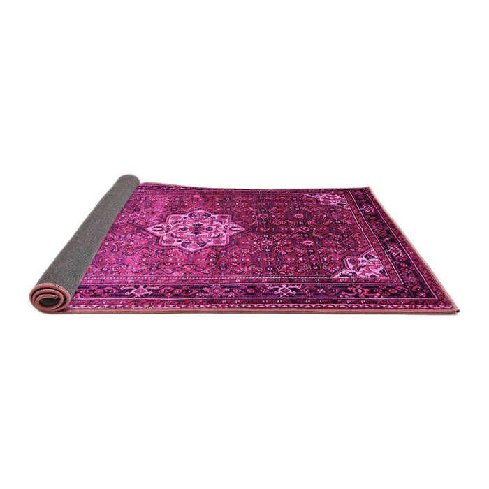 Sideview of Persian Pink Traditional Rug, tr582pnk