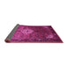 Sideview of Persian Pink Traditional Rug, tr582pnk