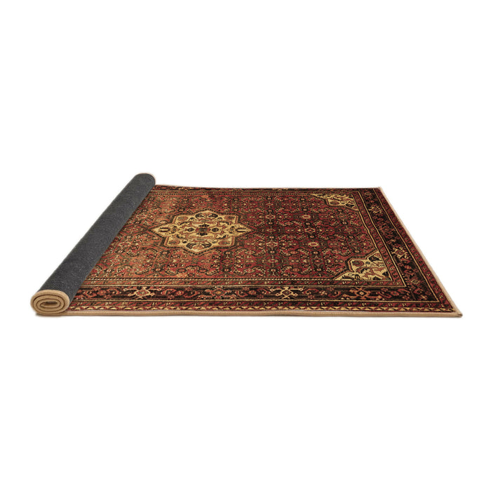Sideview of Persian Brown Traditional Rug, tr582brn