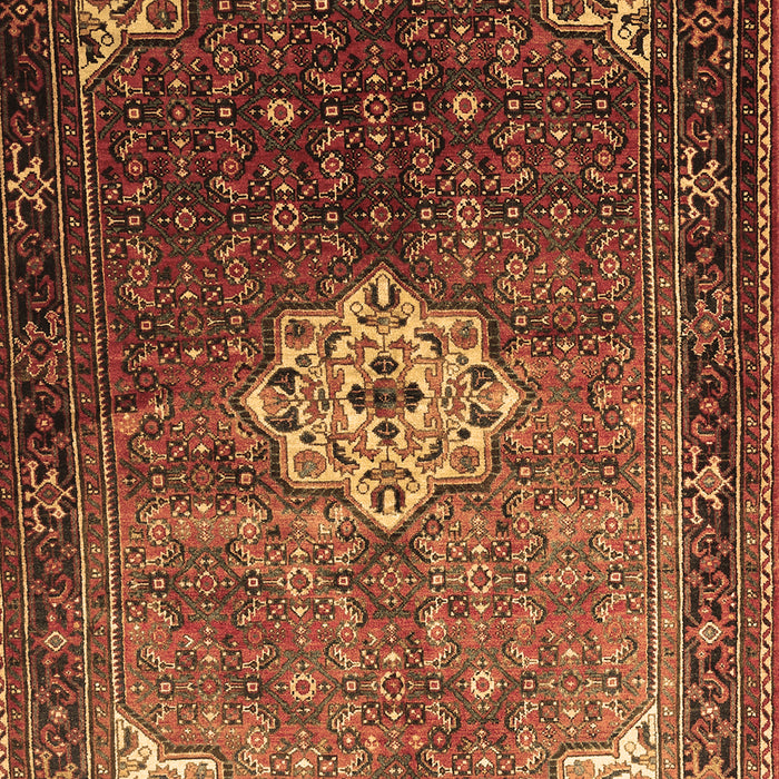 Machine Washable Persian Brown Traditional Rug, wshtr582brn