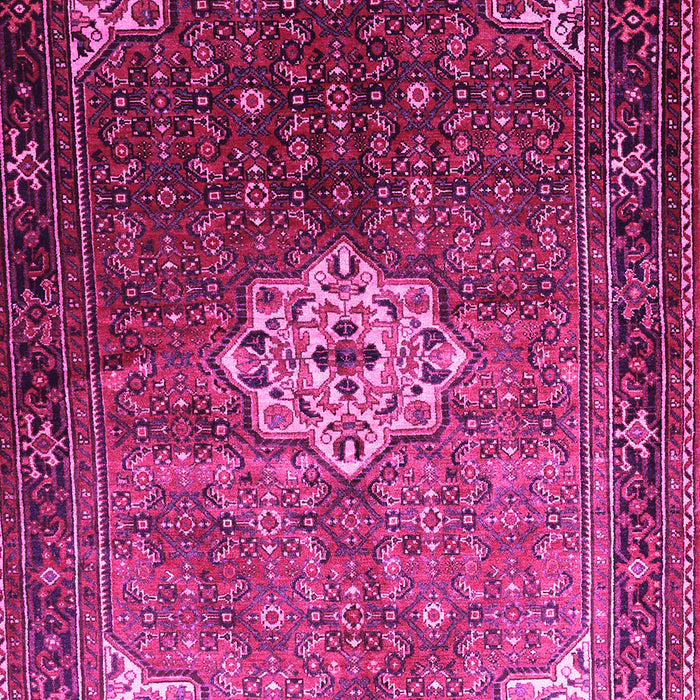 Machine Washable Persian Pink Traditional Rug, wshtr582pnk