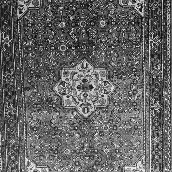Serging Thickness of Machine Washable Persian Gray Traditional Rug, wshtr582gry