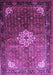 Machine Washable Persian Purple Traditional Area Rugs, wshtr582pur