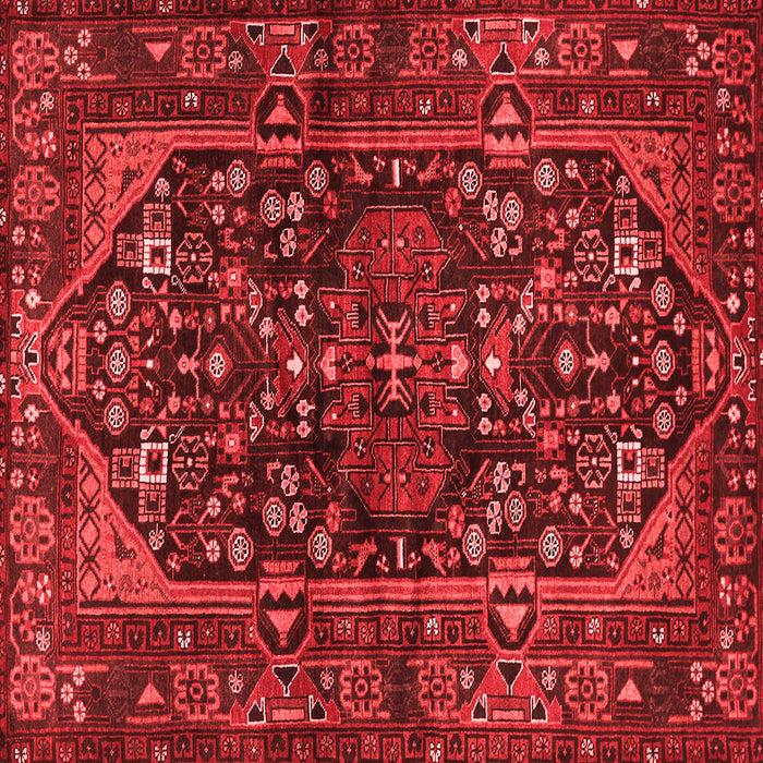 Machine Washable Persian Red Traditional Rug, wshtr583red