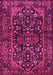 Machine Washable Persian Pink Traditional Rug, wshtr583pnk