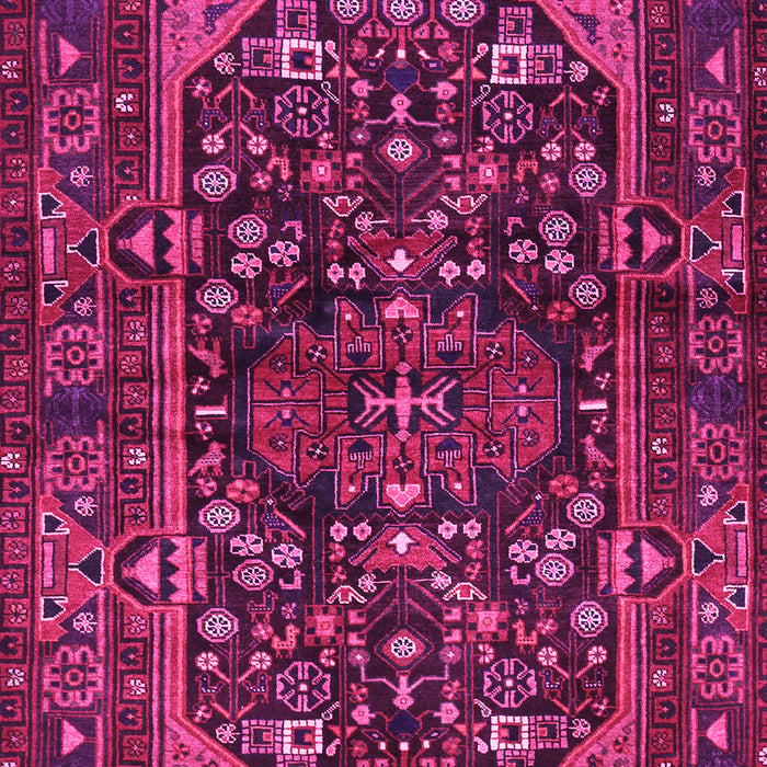 Machine Washable Persian Pink Traditional Rug, wshtr583pnk
