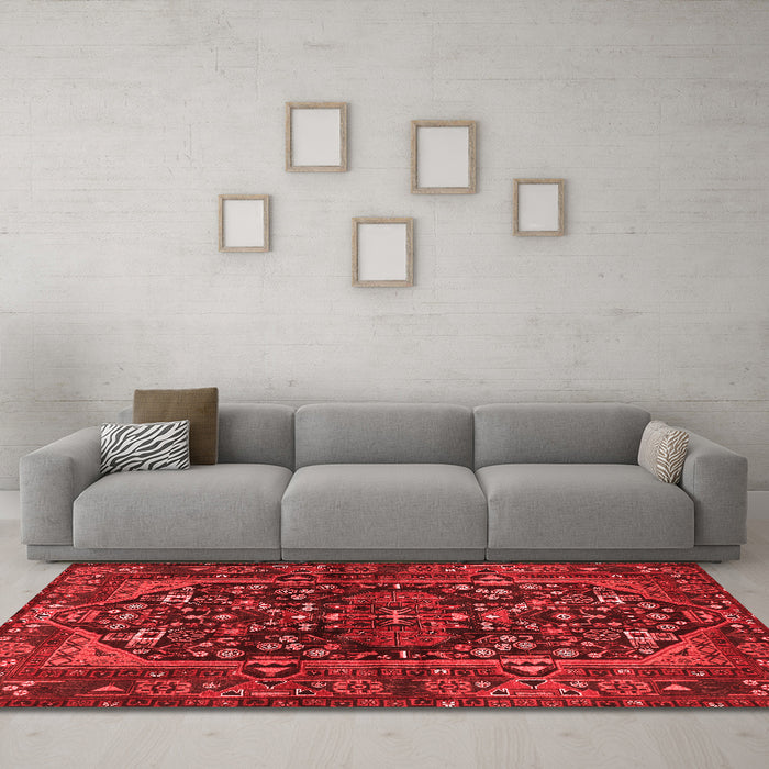 Traditional Red Washable Rugs