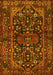 Machine Washable Persian Yellow Traditional Rug, wshtr583yw