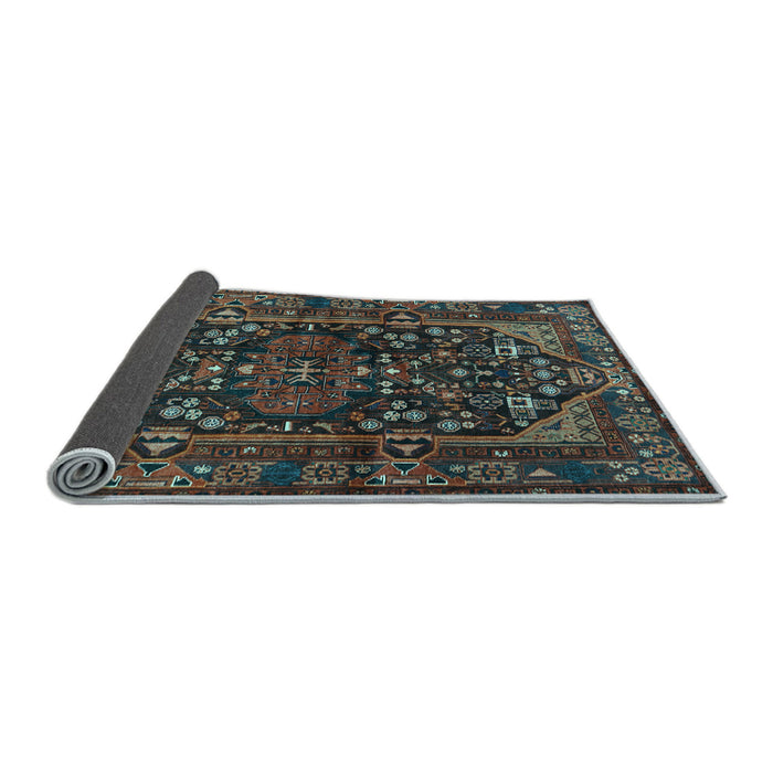 Sideview of Persian Light Blue Traditional Rug, tr583lblu
