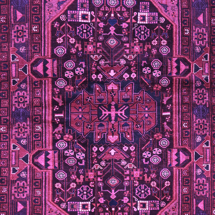 Machine Washable Persian Purple Traditional Area Rugs, wshtr583pur