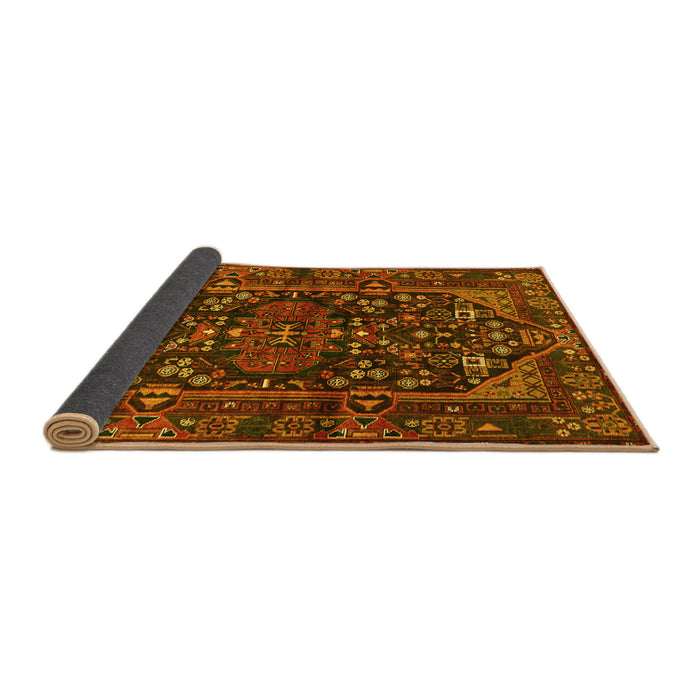 Sideview of Persian Yellow Traditional Rug, tr583yw