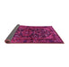 Sideview of Persian Pink Traditional Rug, tr583pnk