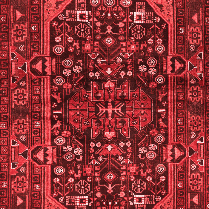 Machine Washable Persian Red Traditional Rug, wshtr583red
