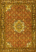 Machine Washable Persian Yellow Traditional Rug, wshtr584yw