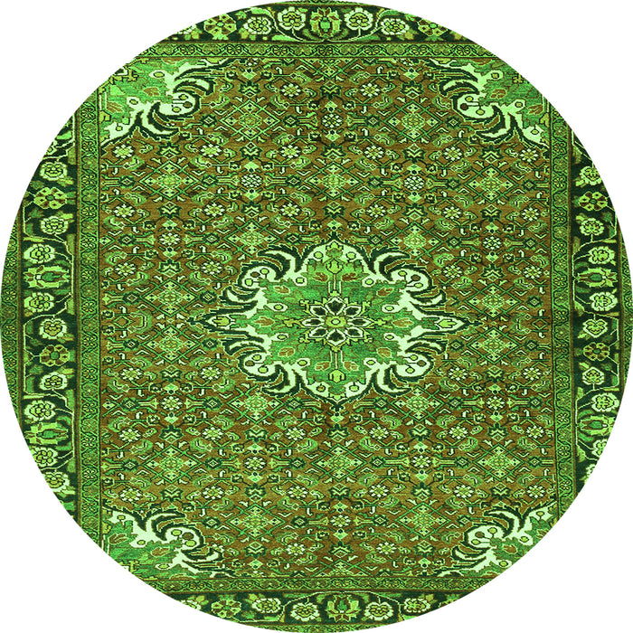 Machine Washable Persian Green Traditional Area Rugs, wshtr584grn