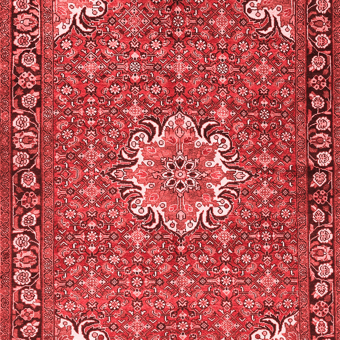 Machine Washable Persian Red Traditional Rug, wshtr584red