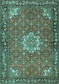 Persian Turquoise Traditional Rug, tr584turq