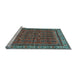 Sideview of Machine Washable Persian Light Blue Traditional Rug, wshtr585lblu