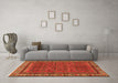 Machine Washable Persian Orange Traditional Area Rugs in a Living Room, wshtr585org