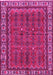 Machine Washable Persian Pink Traditional Rug, wshtr585pnk