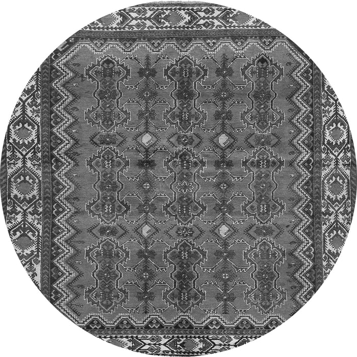 Square Persian Gray Traditional Rug, tr585gry
