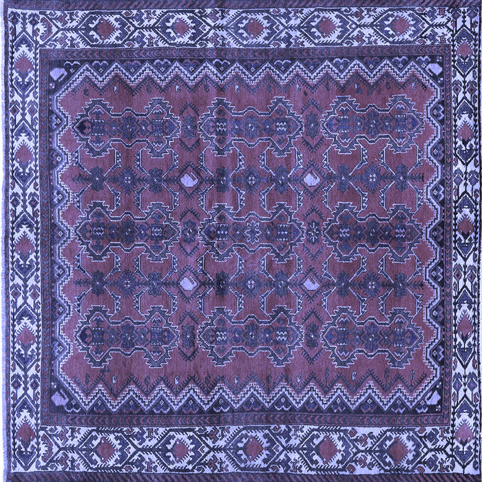 Square Persian Blue Traditional Rug, tr585blu