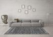 Machine Washable Persian Gray Traditional Rug in a Living Room,, wshtr585gry