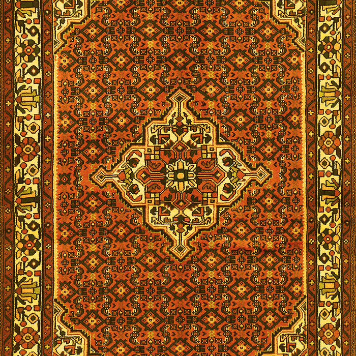 Medallion Yellow Traditional Rug, tr586yw