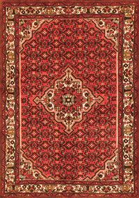 Medallion Orange Traditional Rug, tr586org