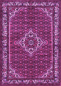 Medallion Purple Traditional Rug, tr586pur